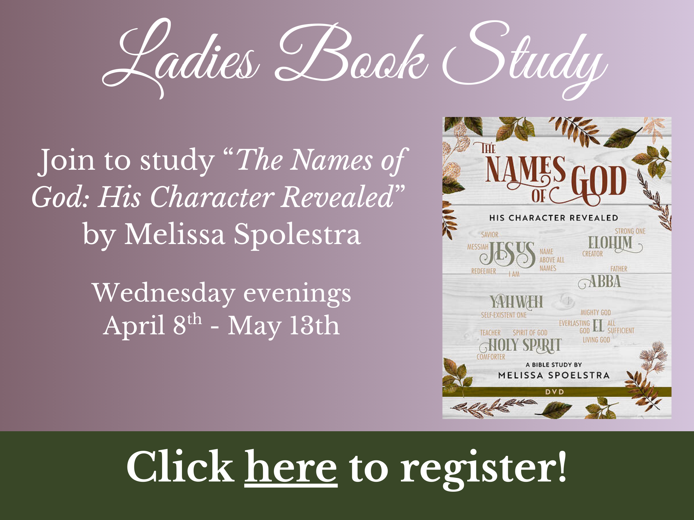 04-26 Ladies Book Study