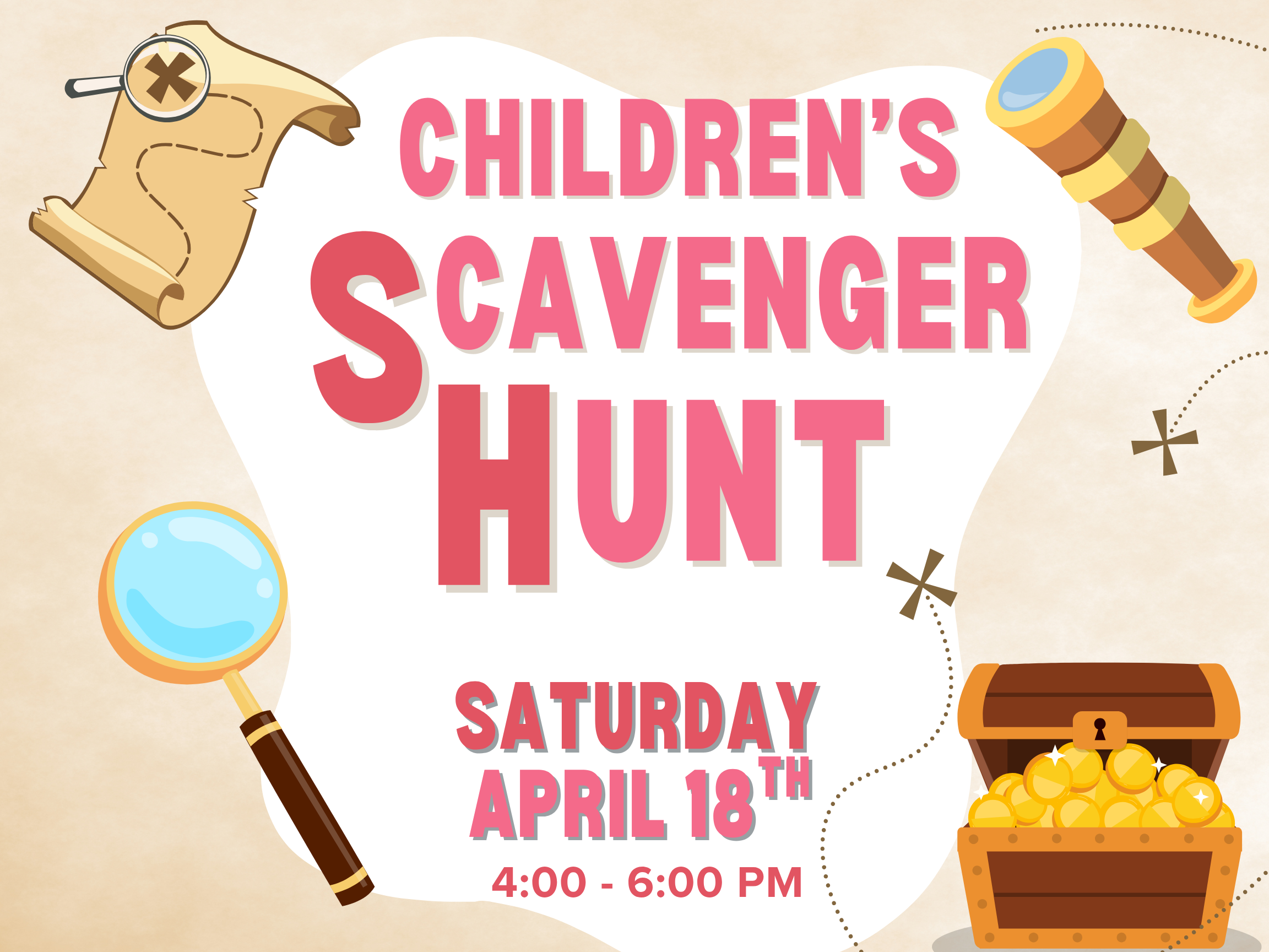 White and Brown Illustration Summer Treasure Hint Instagram Post (1)